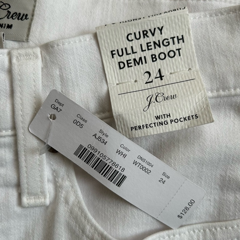 J. Crew Curvy Full Length Demi Boot Jeans Size 24 - Picture 5 of 8